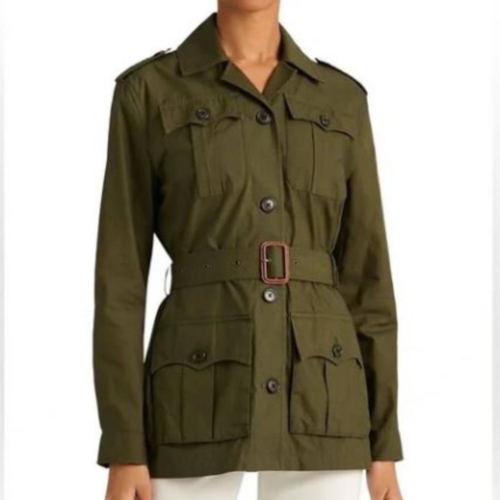 Lauren Ralph Lauren Twill Safari Utility Field Jacket NWT